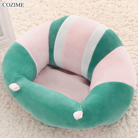 Cozime Newborn Baby inflatable Chair Seat Infant Babies Dining Lunch Sofa Safety Comfortable Cotton Plush Legs Feeding Portable