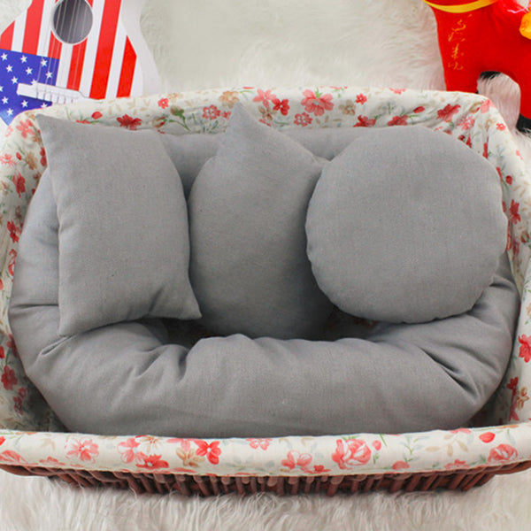 Baby Photography Basket Filler Wheat Donut Posing Props Baby Pillow