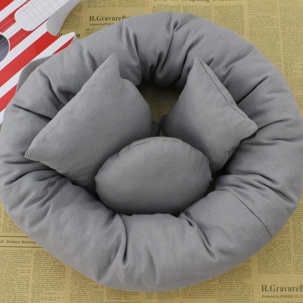 Baby Photography Basket Filler Wheat Donut Posing Props Baby Pillow