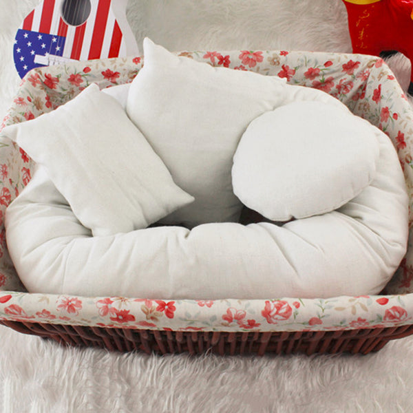 Baby Photography Basket Filler Wheat Donut Posing Props Baby Pillow