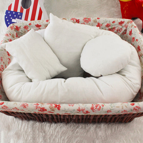 Baby Photography Basket Filler Wheat Donut Posing Props Baby Pillow