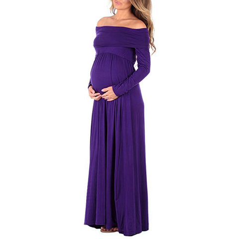 long maternity dresses Cowl Neck Pregnants Photography dress